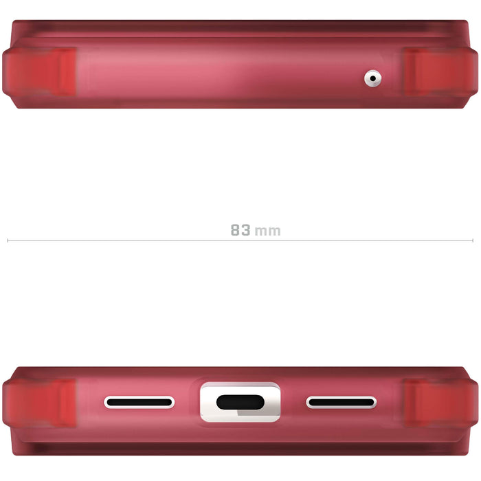 Red Pixel 8 Pro Clear Case