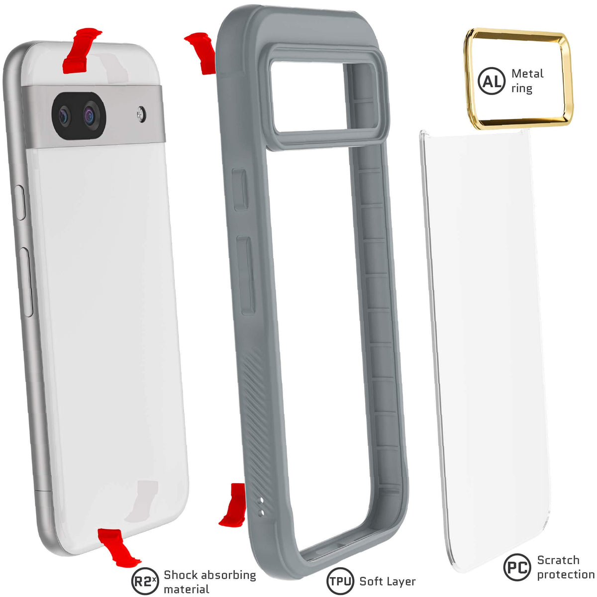 Google Pixel 8a Grey Case