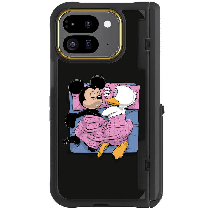 Pixel 9 Pro Fold Sleeping Together by RX Strip Artist Artwork Protective Phone Case Limited Edition Collab Cover