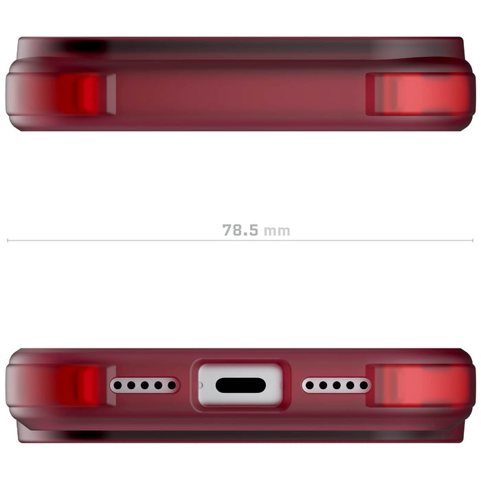 iPhone 17 Pro Case Red Clear MagSafe