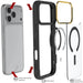 iPhone 17 Pro Max Case Black Clear MagSafe Protective Phone Cover Shockproof