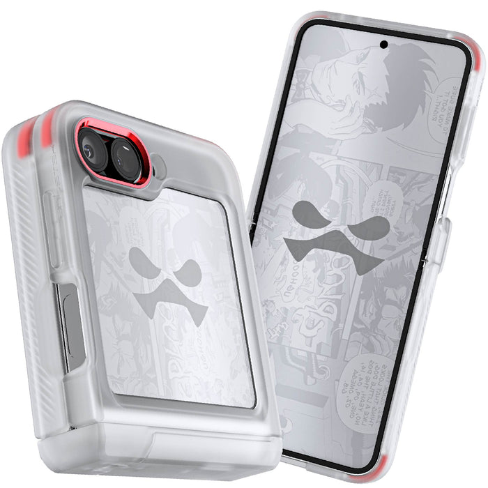 Galaxy Z Flip Clear Cases with Kickstand Hinge Cover — GHOSTEK