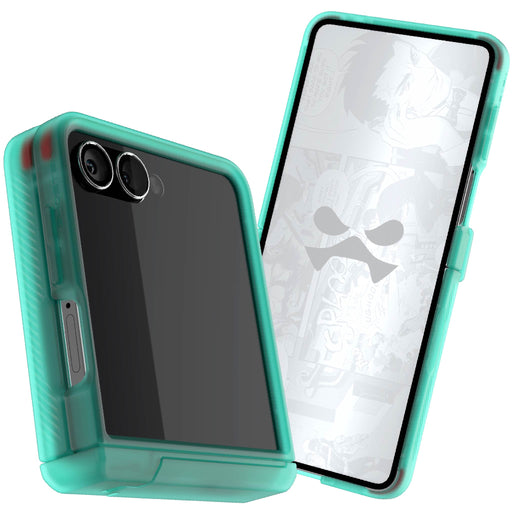 Samsung Galaxy Flip 7 Case Teal Protective Phone Cover Magnetic MagSafe Kickstand