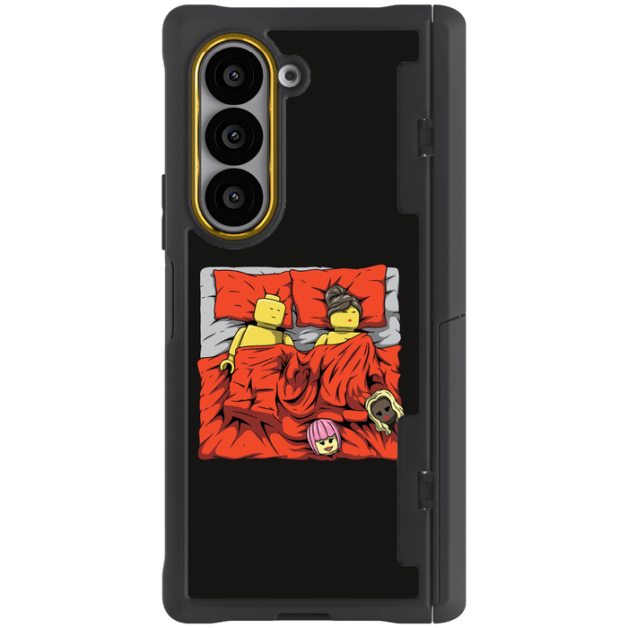 Samsung Galaxy Z Fold 6 Sleeping Together Brick Edition by RX Strip Artist Artwork Protective Phone Case Limited Edition Collab Cover