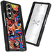 Galaxy Z Fold 7 Spiderman vs Superman Spraypaint Artist Artwork Protective Phone Case