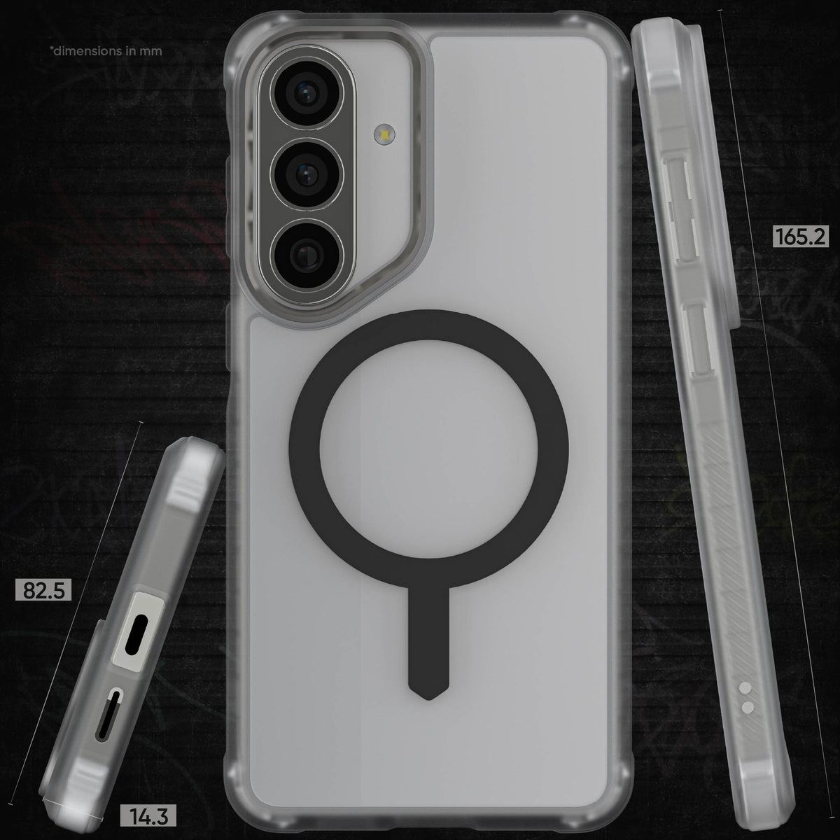 Galaxy S26 Plus Clear Case MagSafe Protective Phone Cover Magnetic Ring Shockproof Premium