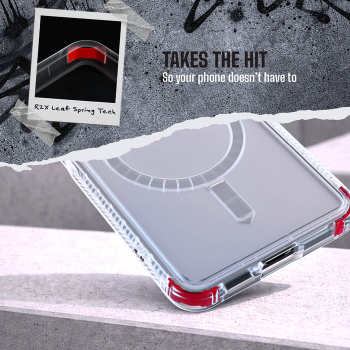 Galaxy S26 Plus Clear Case MagSafe Protective Phone Cover Magnetic Ring Shockproof Premium Cool Gray