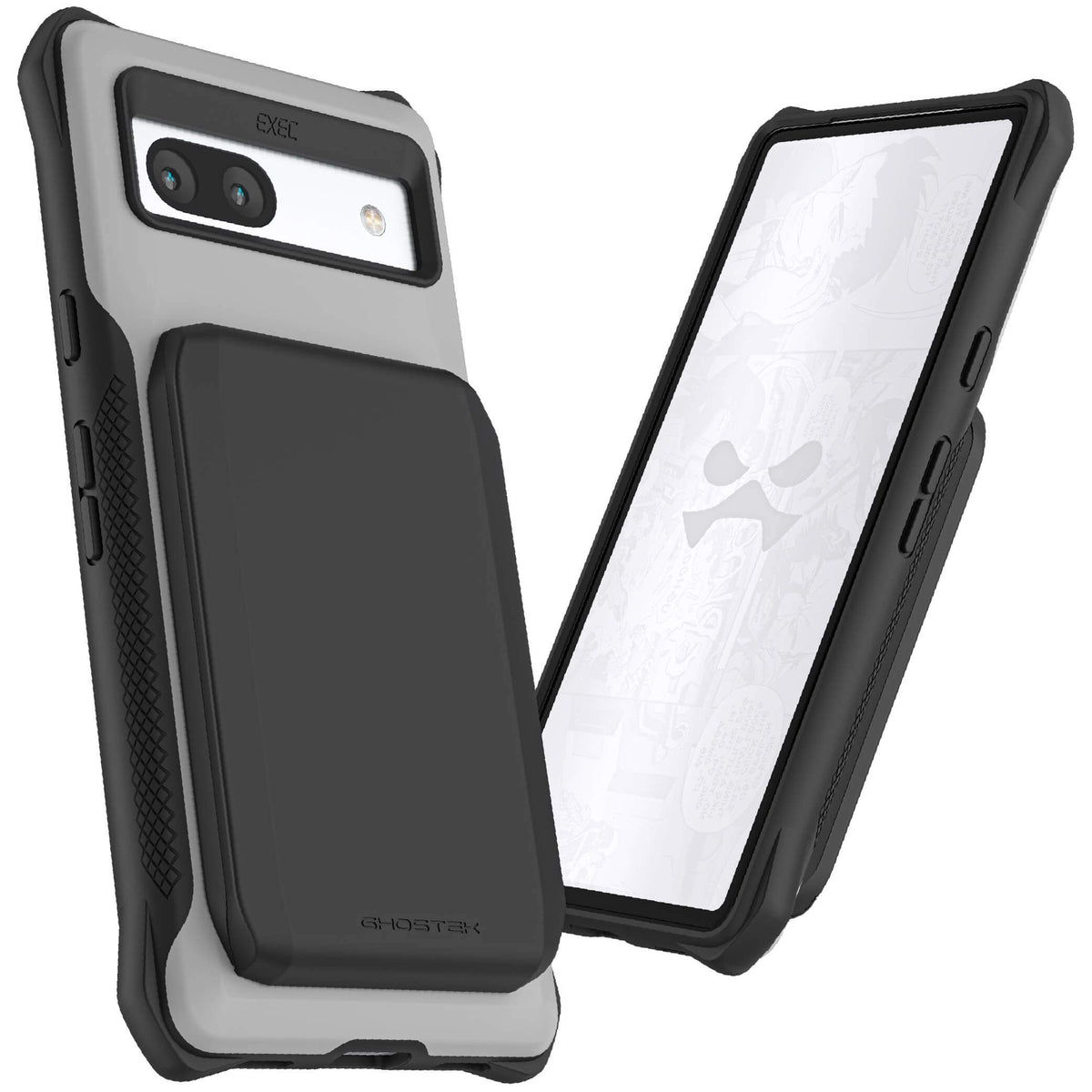 Google Pixel 7a Wallet Case Gray