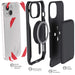 Wallet iPhone 15 Case Black with Card Holder