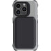 iPhone 15 Pro Wallet Case Gray Magnetic Card Holder