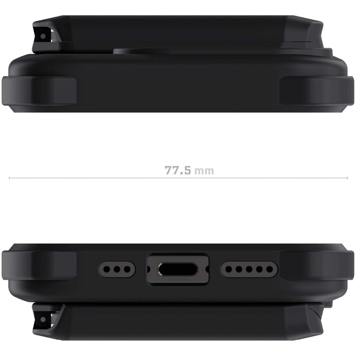 Magnetic iPhone 15 Pro Wallet Phone Case Black