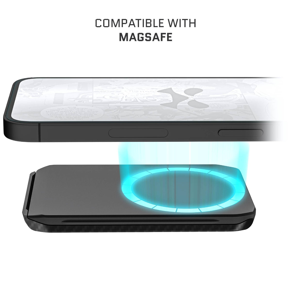 MagSafe Carbon Fiber Wallet Credit Card Holder Magnetic