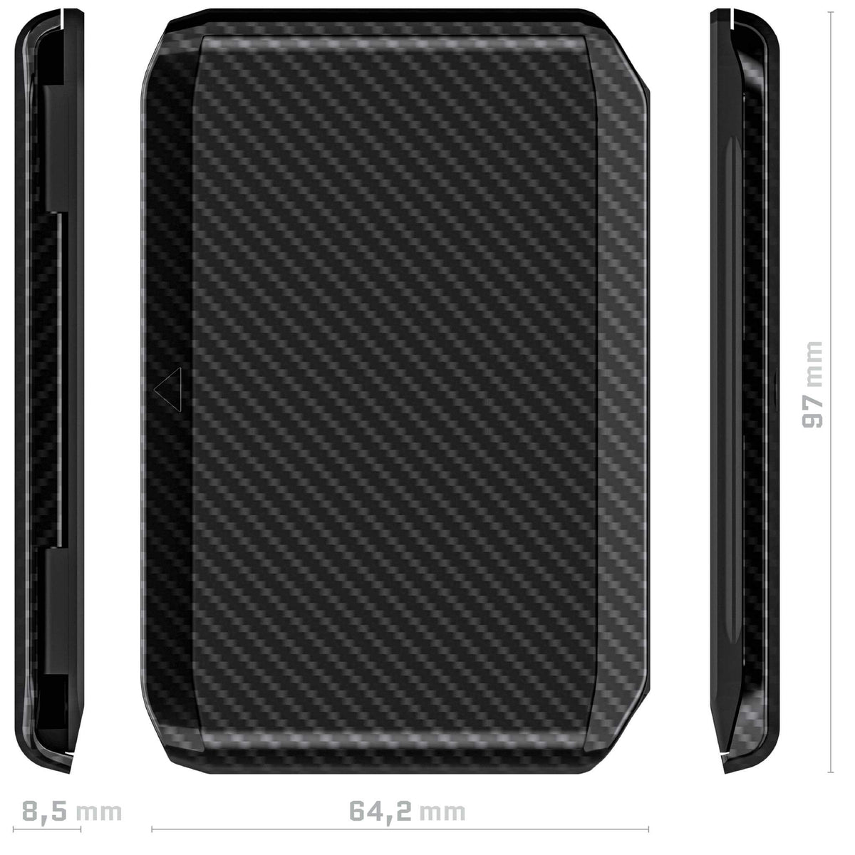 MagSafe Carbon Fiber Wallet Credit Card Holder Magnetic ID Cash RFID