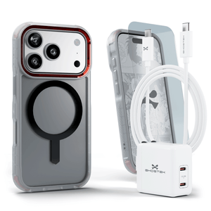 
                        iPhone 17 / Air Series Bundle – Case + Charger + Cable + Screen Protector