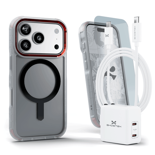 iPhone 17 Pro Case Charger Cable Screen Protector Bundle Clear