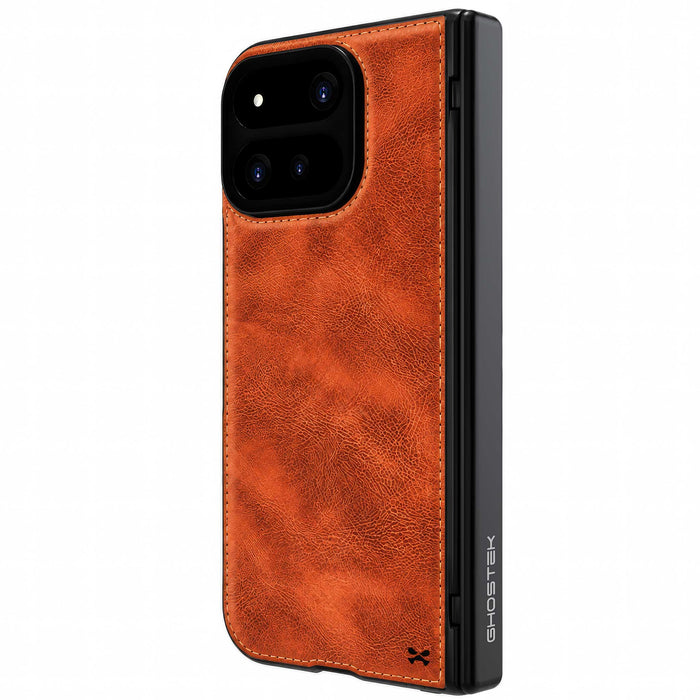 Google Pixel 11 Pro Fold Brown Leather Case