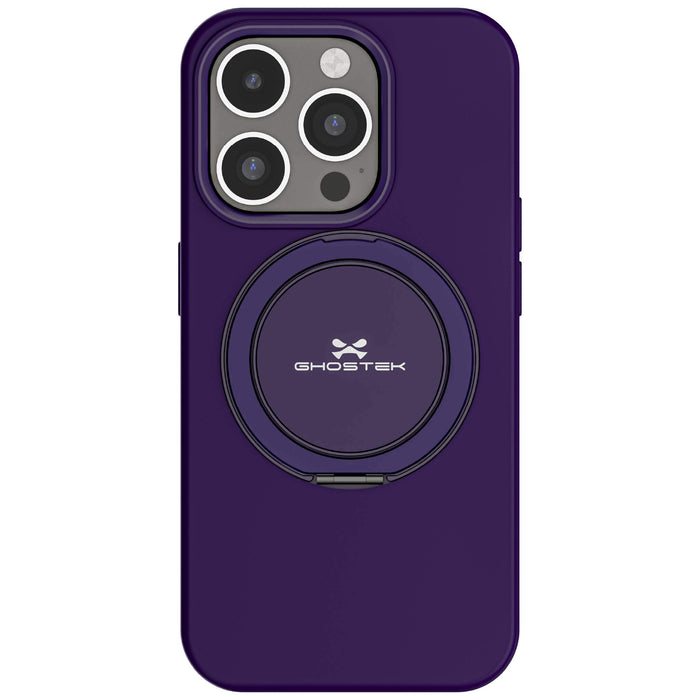 Apple iPhone 15 Pro MagSafe Ring Kickstand Case Purple