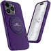 Magnetic Apple iPhone 15 Pro MagSafe Ring Kickstand Case Purple