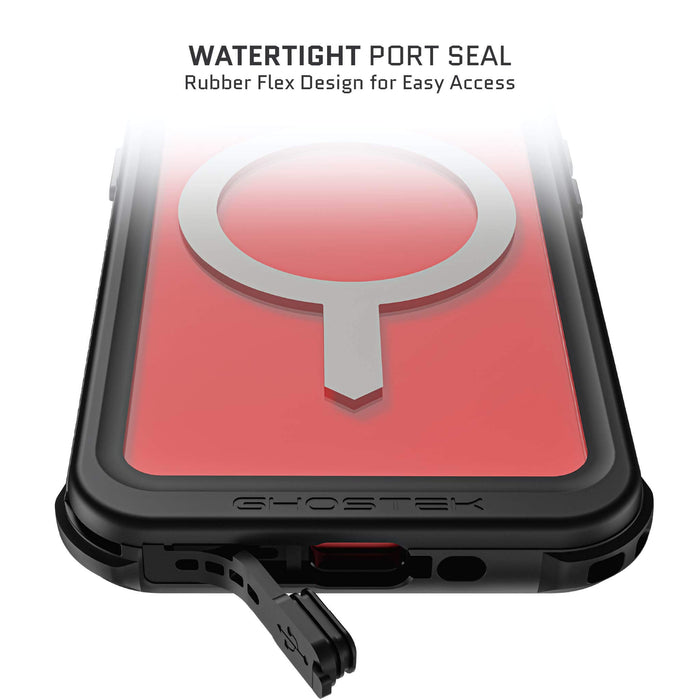 Waterproof iPhone 15 Phone Case with Belt Clip