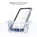 Waterproof Samsung Galaxy S24 Case Belt Clip Holster Black