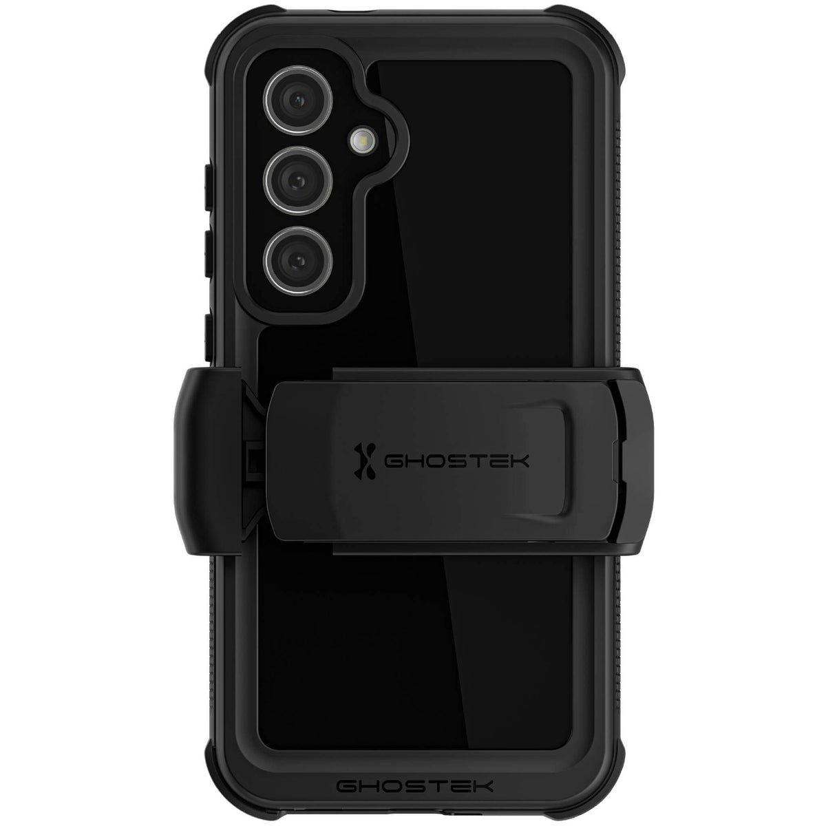 Black Galaxy S24 Plus Phone Case Waterproof Holster