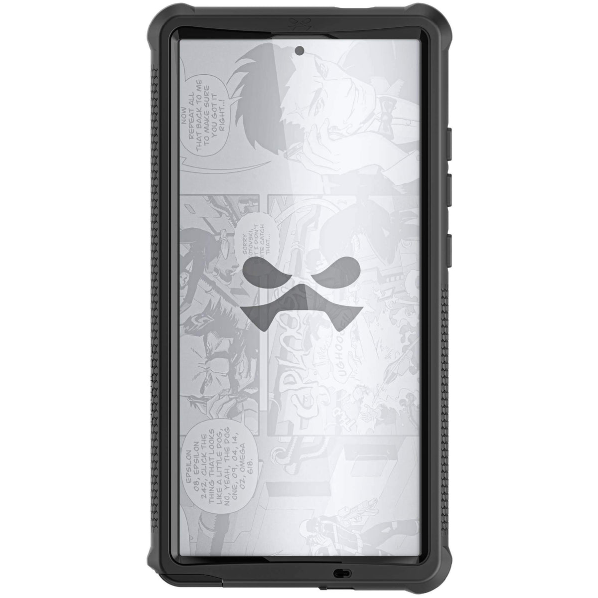 Black Samsung S24 Ultra Phone Case Waterproof Belt Clip
