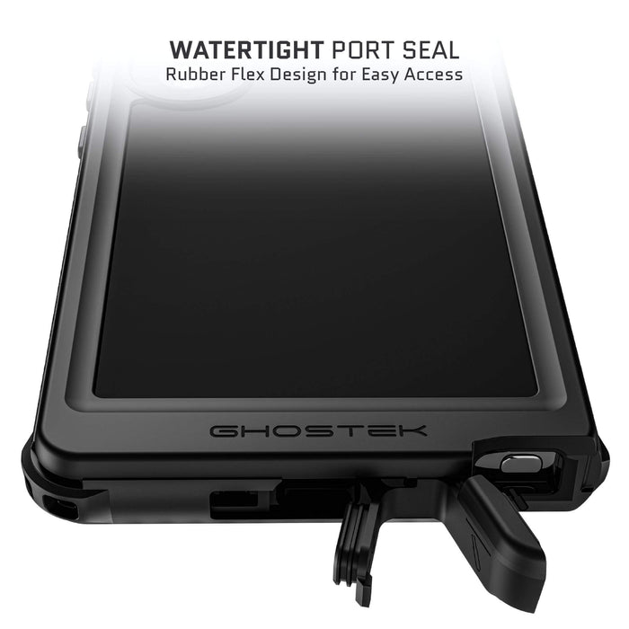 Galaxy S24 Ultra Waterproof Phone Case with Belt Clip Holster Black