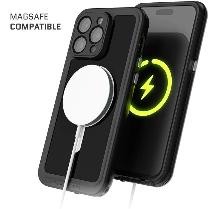 MagSafe iPhone 15 Pro Max Case Waterproof with Screen Protector