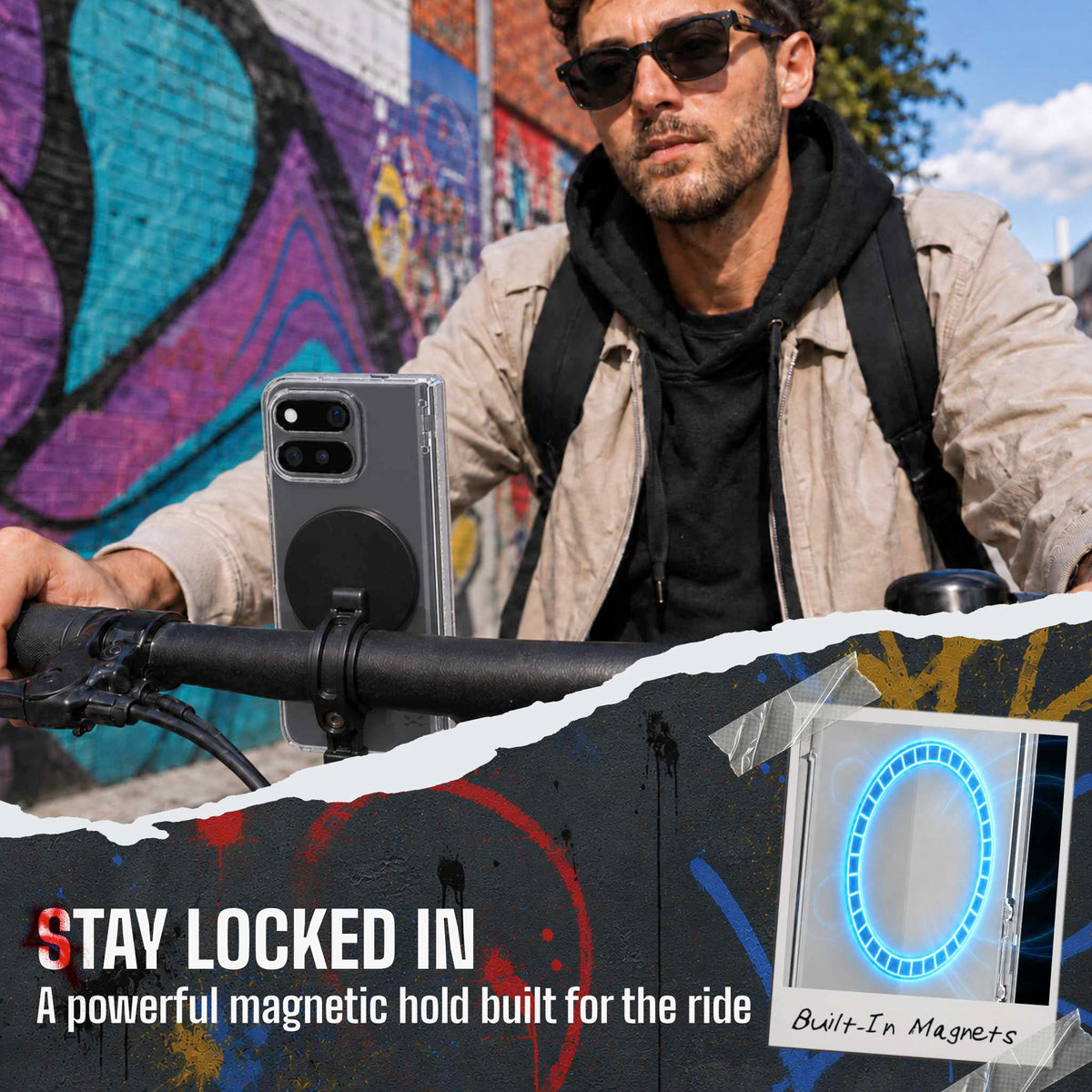 Pixel 11 Pro Fold Case Clear MagSafe Hinge Cover Blue