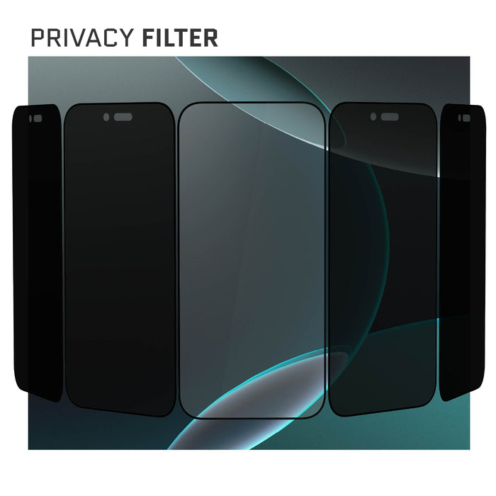 iPhone Air Privacy Screen Protector Tempered Glass 2-Pack Easy Installation Kit Hard Scratch Resistant