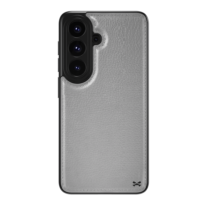 Samsung Galaxy S26 Leather Case Gray with MagSafe Magnetic 