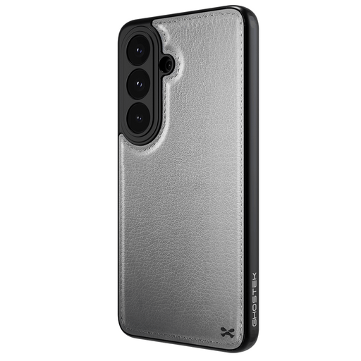 Galaxy S26 Leather Case Gray with MagSafe Magnetic 
