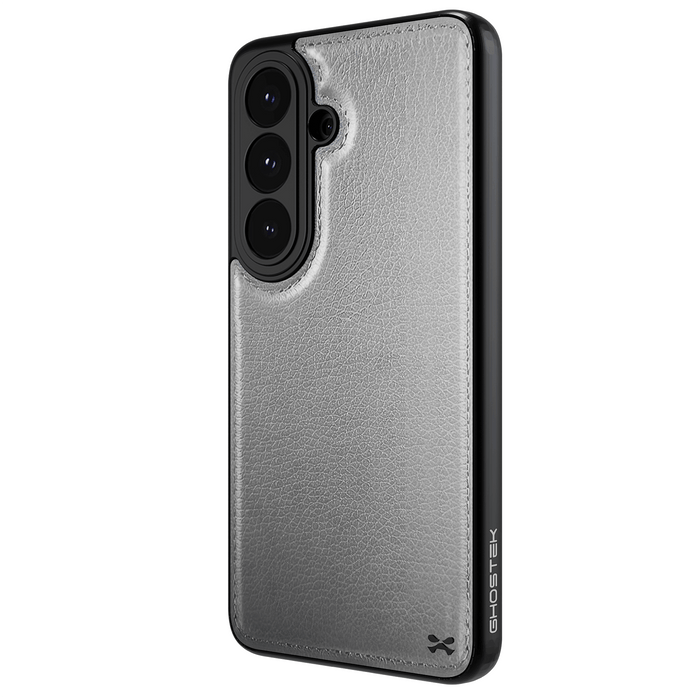 Galaxy S26 Leather Case Gray with MagSafe Magnetic 