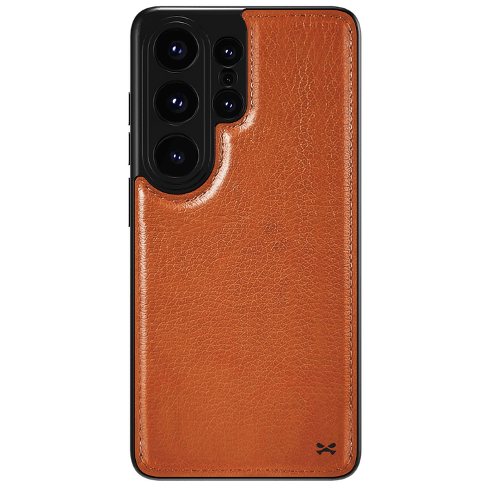Samsung Galaxy S26 Ultra Leather Case Brown with MagSafe Magnetic 
