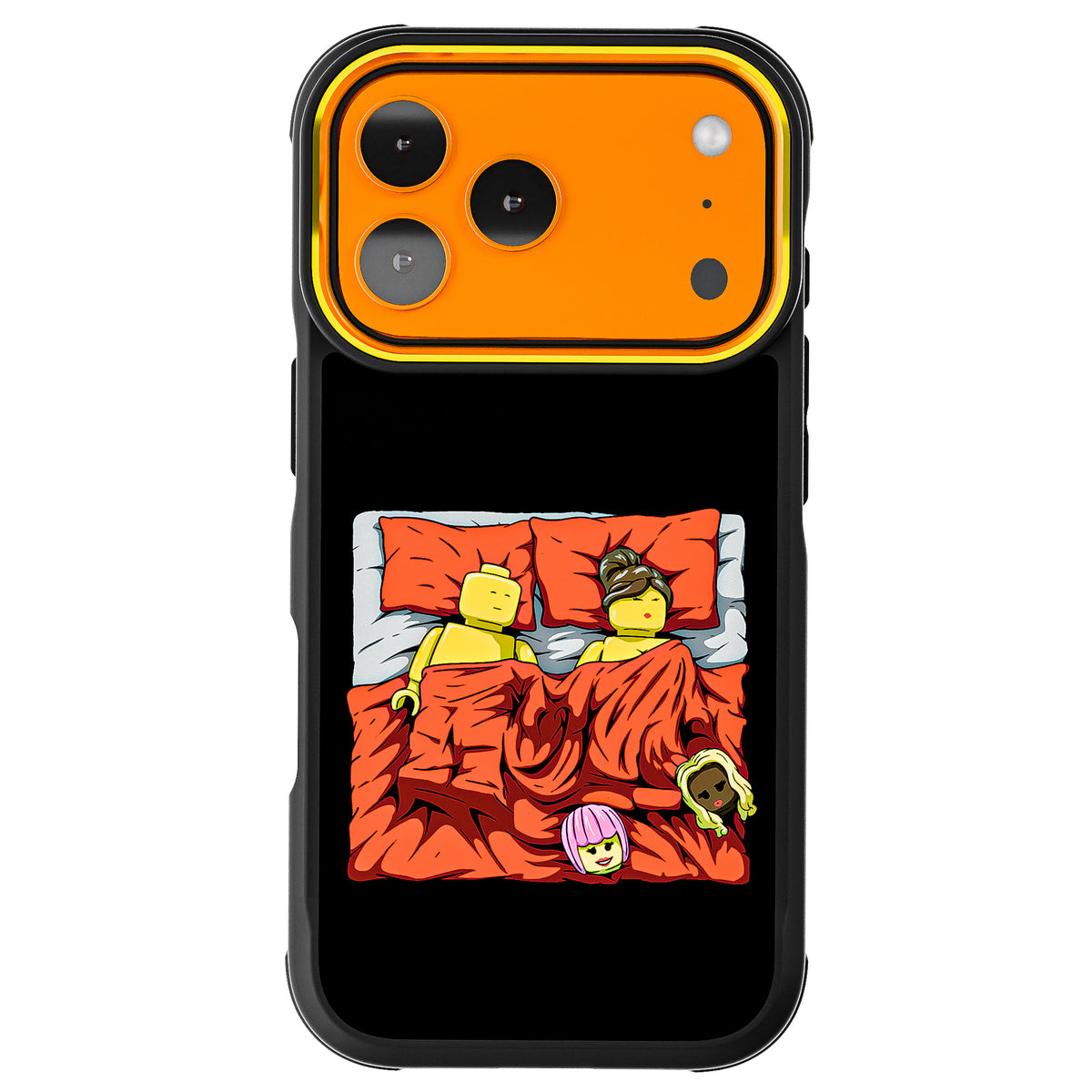 iPhone 17 Pro Sleeping Together Brick Edition by RX Strip Artist Artwork Protective Phone Case Limited Edition Collab Cover