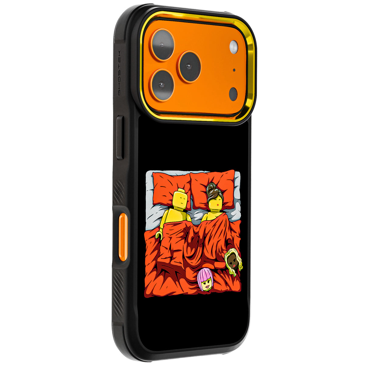 iPhone 17 Pro Sleeping Together Brick Edition by RX Strip Artist Artwork Protective Phone Case Limited Edition Collab Cover