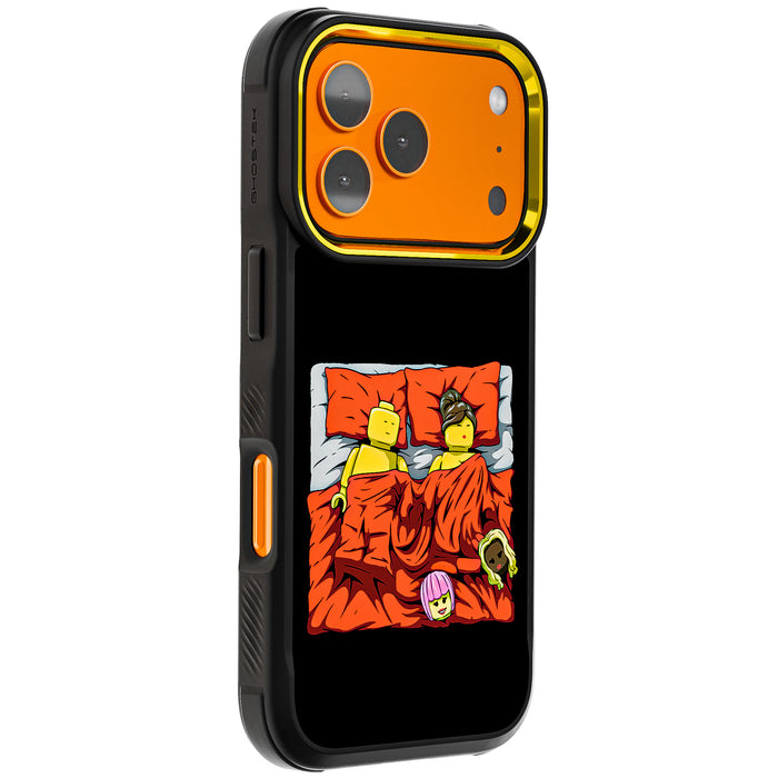 iPhone 17 Pro Sleeping Together Brick Edition by RX Strip Artist Artwork Protective Phone Case Limited Edition Collab Cover