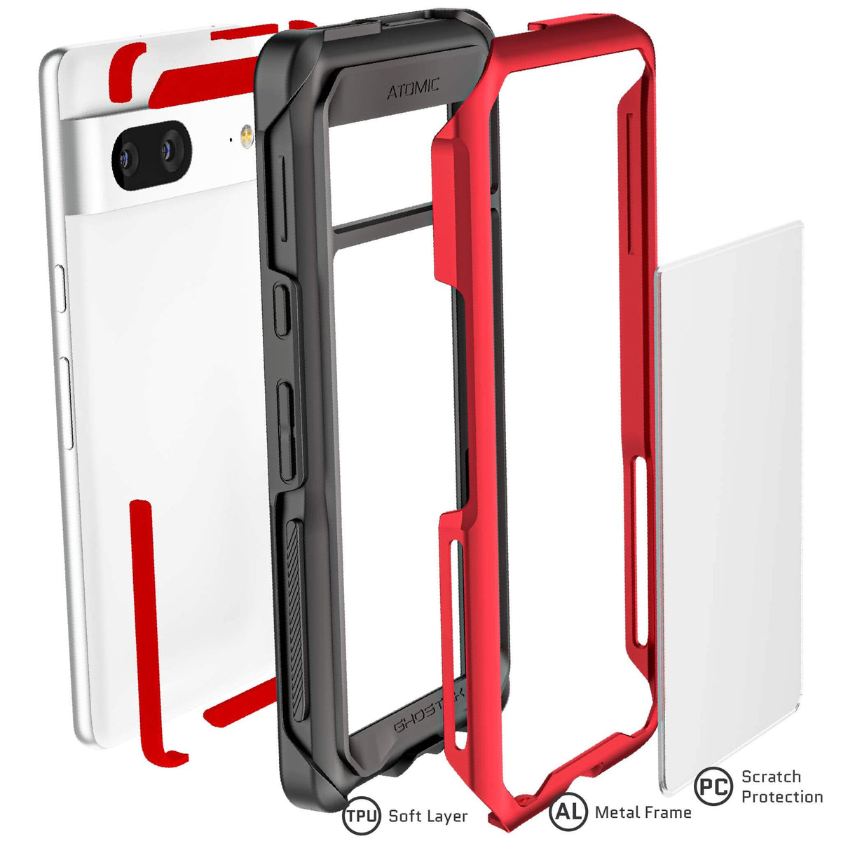 Pixel 7 Phone Case Red