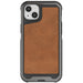 iPhone 14 Case Gray Leather MagSafe