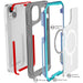iPhone 14 Plus Metallic Case Prismatic MagSafe