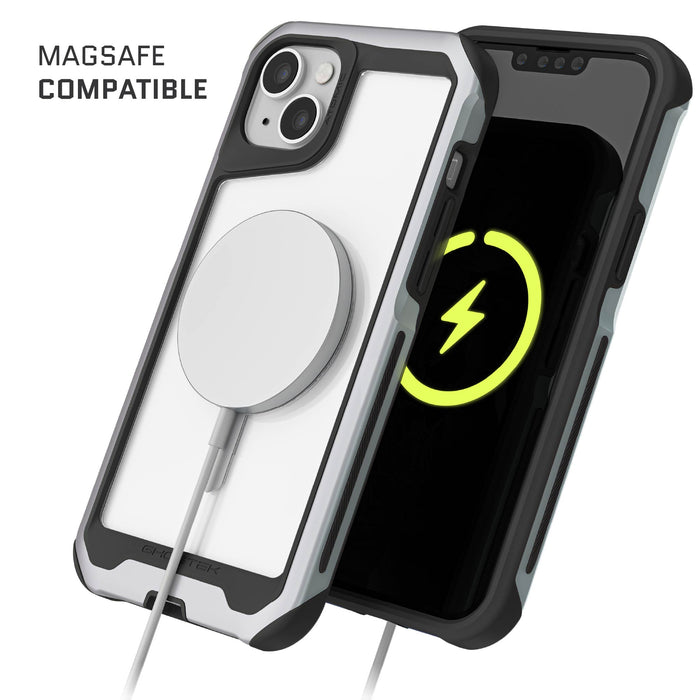 iPhone 14 Phone Case Silver MagSafe
