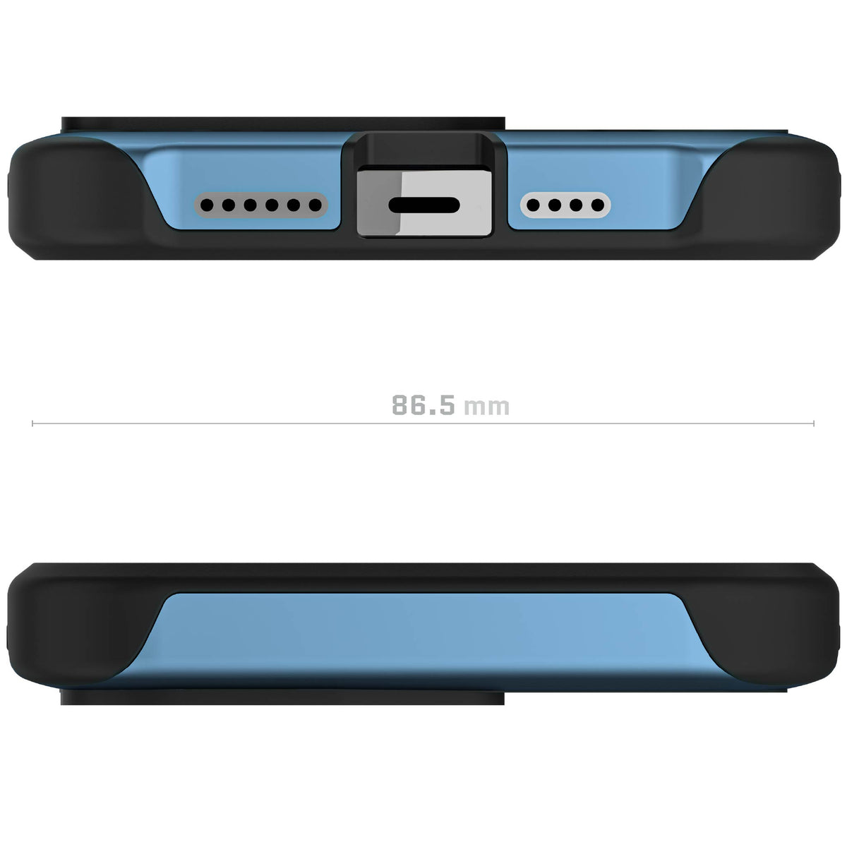 Apple iPhone 14 Pro Case Blue Metal MagSafe