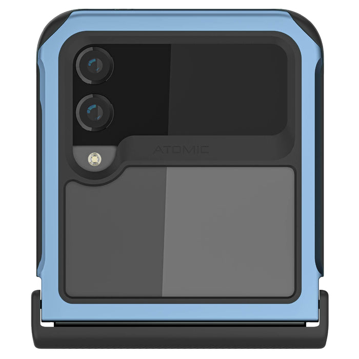 Galaxy Flip 4 Phone Case Blue Metal