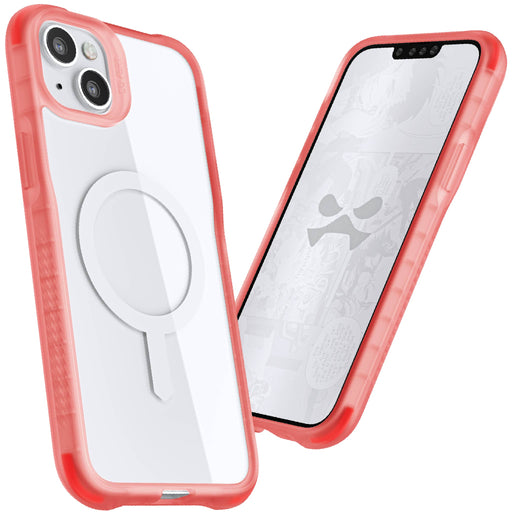 Pink Apple iPhone 14 Case MagSafe Clear