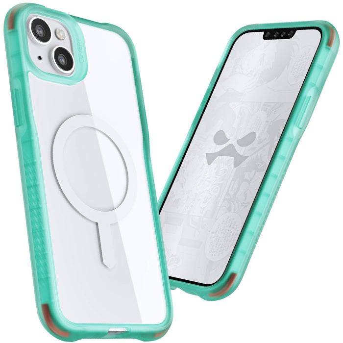 iPhone 14 Plus Teal Case Clear MagSafe