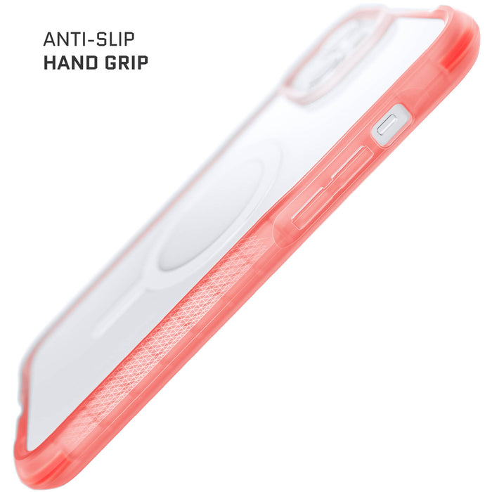 Pink Apple iPhone 14 Plus Phone Case MagSafe Clear