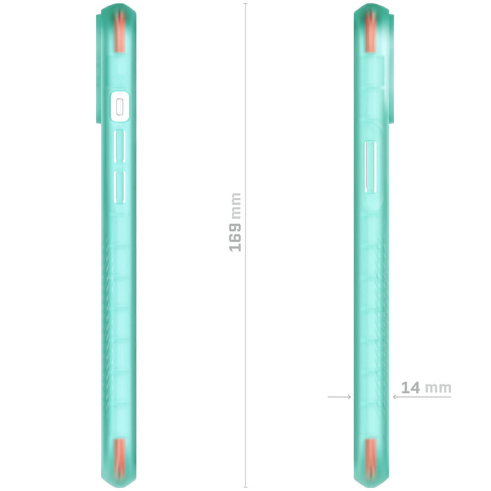 Teal iPhone 14 Plus Case Clear MagSafe