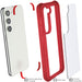 Samsung Galaxy S23 Red Case Clear