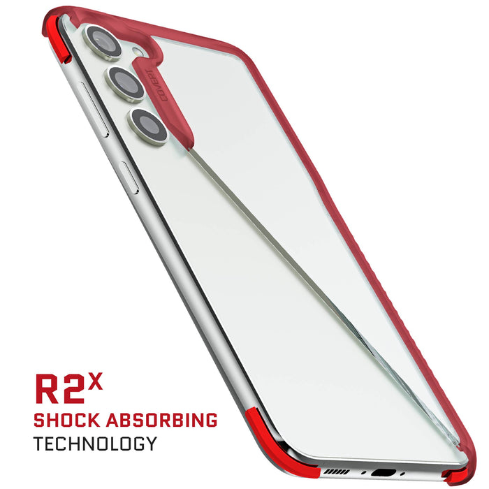 S23 Plus Case Red Clear