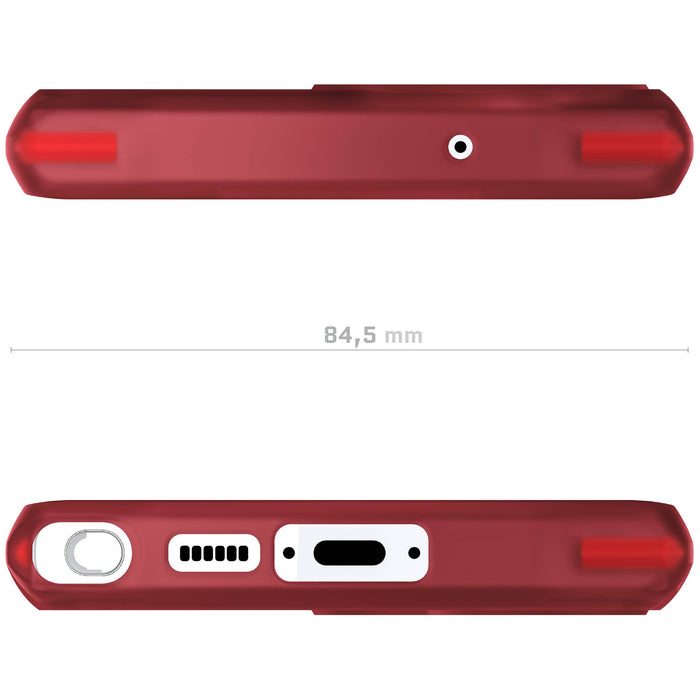 S23 Ultra Red Case Clear